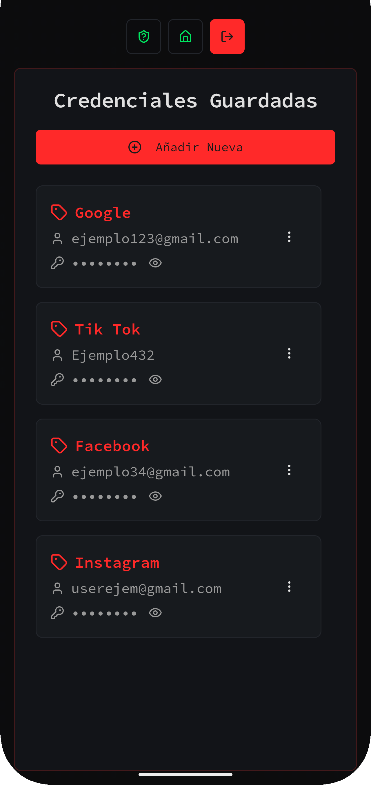 Vista previa de la aplicación HackerVault - Analizador de Claves